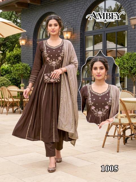 Desi kudi ambey 3pcs kurti exporter wholesaler